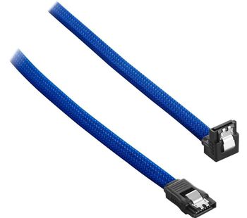 ModMesh 30 cm Right Angle SATA 3 Cable - Blue, Blue