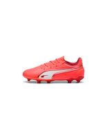 botas de futbol puma king match fgag infantil rojoblanco