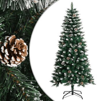 Árbol De Navidad | Decoraciones De Navidad Artificial Con Soporte Pvc Verde 120 Cm Cfw715172