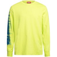 diesel camiseta manga larga t-just para hombre