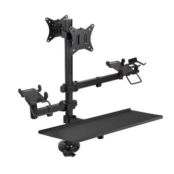 Soporte monitor TooQ TQPM0003 mesa 2 pantallas 17-32
