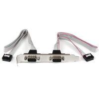 cambiador de genero para cables startech 2 puertos serie db9 a idc10