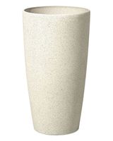 maceta de exterior de piedra beige h58