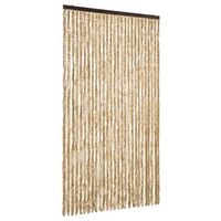 cortina mosquitera  mosquitera chenilla beige 118x220 cm