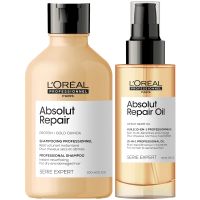 loreal professionnel absolut repair oil and shampoo bundle