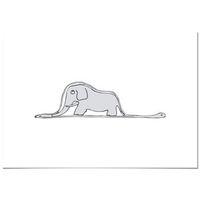 cuadro lienzo el principito serpiente y elefante 100x70cm