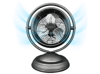 ventilador de sobremesa - cecotec energysilence 1000 retrodesk wood diseno madera 20 w 10 3 velocidades aspas inclinacion ajustable negro