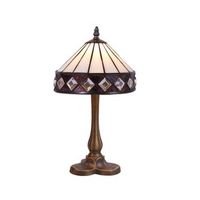 sobremesa tiffany base trebol serie ilumina d-20cm