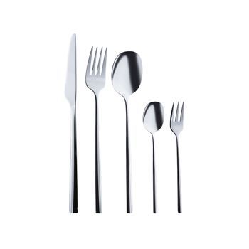 Cubertería Moderna De 30 Piezas Para Cualquier Ocasión Cuchillo Tenedor Cuchara Cucharilla Tenedor Para Pasteles Acero Inoxidable Plateado Fregola