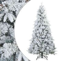 arbol de navidad  decoraciones de navidad artificial plegable cubierto de nieve 240 cm