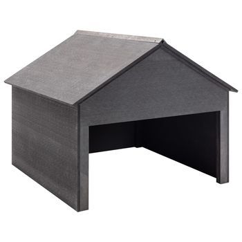 Cobertizo Para Cortacésped Wpc Gris 80x80x70 Cm Vidaxl