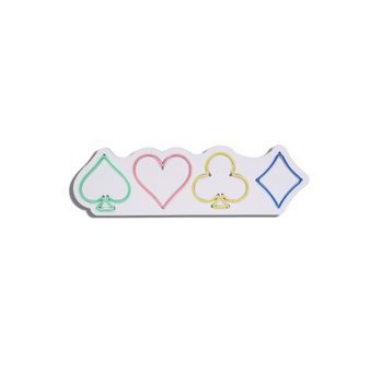 Iluminación Led Decorativa De Plástico Gambler Multicolor 17x57x2 Cm