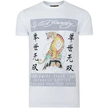 Ed Hardy Camiseta Mt-Tiger T-Shirt White para hombre