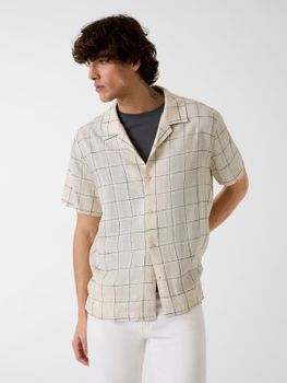 Camisa De Mezcla De Lino
