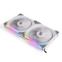 lian-li uni fan sl140 dual rgb pwm ventilador suplementario 140mm blanco