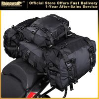 rhinowalk-bolsa de asiento trasero para motocicleta paquete de equipaje impermeable de 10l 20l 30l modificacion de parachoques multifuncion para motocross