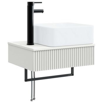 Lavabo De Lavado Montado En La Pared Blanco 53 X 35 X 39 Cm Vidaxl