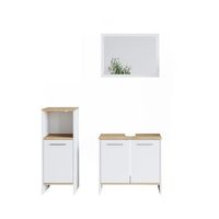 conjunto de muebles de bano elvio 3 piezas vicco