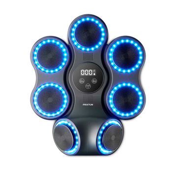 Máquina De Boxeo Musical Combat Pro Prixton (luces Led - Bluetooth - 11 Modos - 9 Velocidades - Guantes Incluidos)