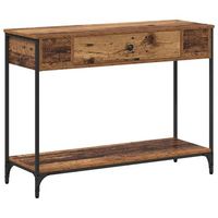 mesa consola madera vieja 100 x 345 x 75 cm vidaxl