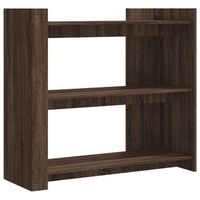 mesa consola de madera de ingenieria marron roble 100x35x90 cm vidaxl