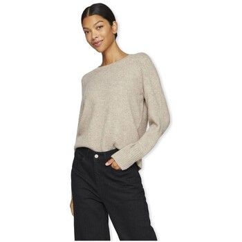 Vila Jersey Primia Knit - Natural Melange para mujer