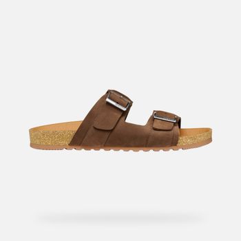 GEOX Climasandal Cork Hombre Marrón