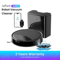 lefant m350 succion de 6000rpa robot aspirador y friegasuelos 2 en 1 autovaciado navegacion laser tof control por aplicacion y alexa