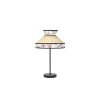 lampara de sobremesa constantinopla grande o30x61cm 1xe27 bombilla no incluida color beige y rojo