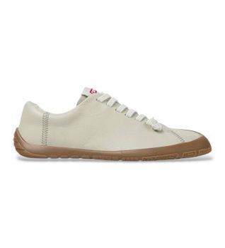 Camper para mujer. K201940-013 Zapatillas de piel Peu Path+ beige (40), Plano, Cordones, Casual