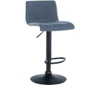 taburete de bar branford tela azul 36x39x84 cm