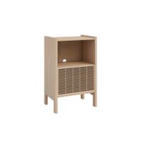 aparador para vinilos de pino macizo 59 cm sin barnizar