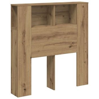 Cabecero Armario Madera Ingeniería Roble Artisan 100x18,5x102,5cm Vidaxl