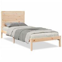 cama extralarga sin colchon madera maciza 90x210 cm vidaxl