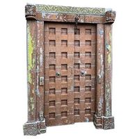 puerta antigua teca 153x20x210 pieza unica natural