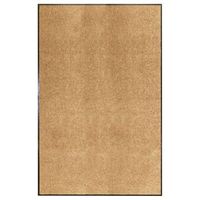 felpudo lavable crema 120x180 cm vidaxl