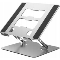 soporte de portatil art p10 regulable aluminio anodizado plegable