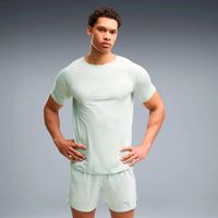 puma everyday cloudspun  camiseta de running hombres - verde claro