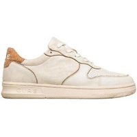 clae zapatillas baskets malone distressed en cuir blanc para mujer