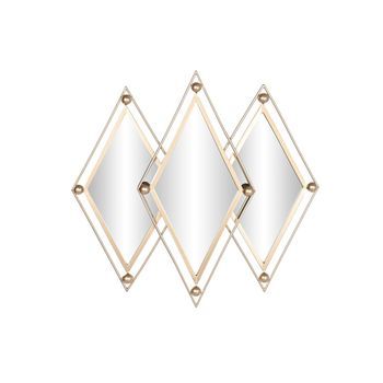 Espejo Metal Espejo 80,5x2,5x80 Dorado