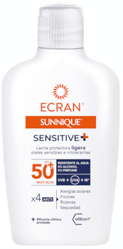 Ecran Sunnique Sensitive Leche Protectora SPF50+ 200 ml