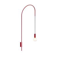 zafferano - lampara de pared filo giratoria 200 metal pintado bombilla e27 max 60 w incluida altura 110 cm - rojo