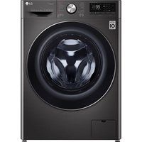 lg turbowash 360 with ai dd v9 f4v909bts wifi-enabled 9 kg 1400 spin washing machine - black steel black