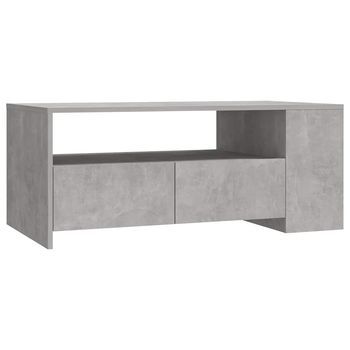 Mesa De Centro，mesa Auxiliar，mesa De Café Madera De Ingeniería Gris Hormigón 102x55x42 Cm