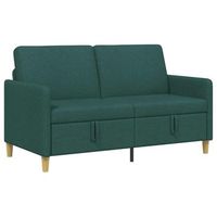 sofa con almacenamiento verde oscuro 152 x 78 x 87 cm poliester vidaxl
