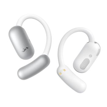 Auriculares Soundcore Aerofit 2 inalámbricos Bluetooth para deporte, uso diario y llamadas, micrófono, carga rápida, protección IP55, color blanco