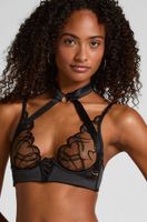 hunkemoller sujetador con aros sin relleno olivia negro