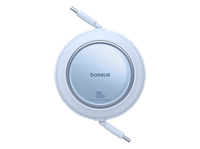 cable usb-c - baseus free2pull retractil tipo c a c de 150 cm universal 100w azul galaxy
