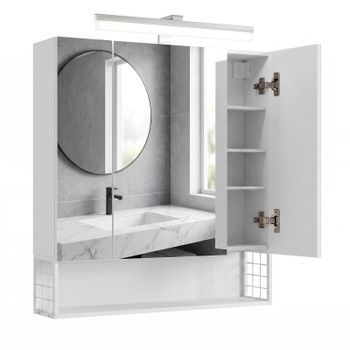Armario de Baño con Espejo 3 Puertas