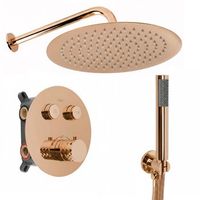 conjunto de ducha empotrado rea lungo copper thermostat